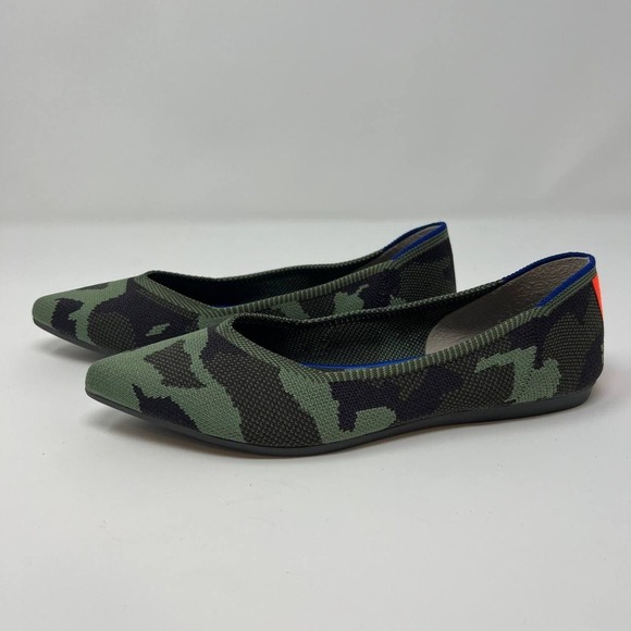 NWOT Rothy's The Point Women's Flats Size 6.5 Camo - Picture 4 of 9